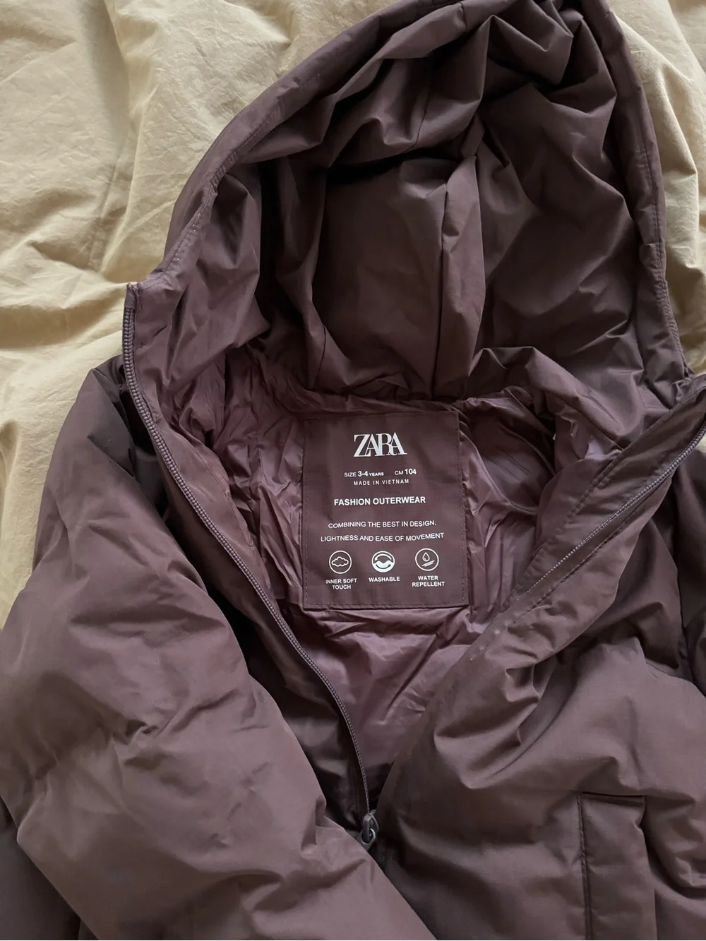 Zara Kids Hooded Puffer Jacket